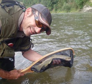 Pêche à la mouche en Pologne, Franck Coudière, guide de pêche